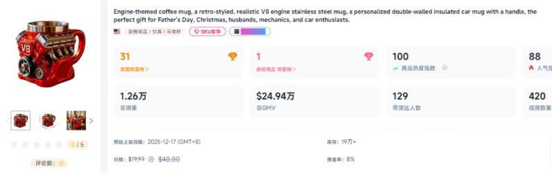 TikTok节日送礼新密码：一只杯子的“情绪”何以卖出高溢价？