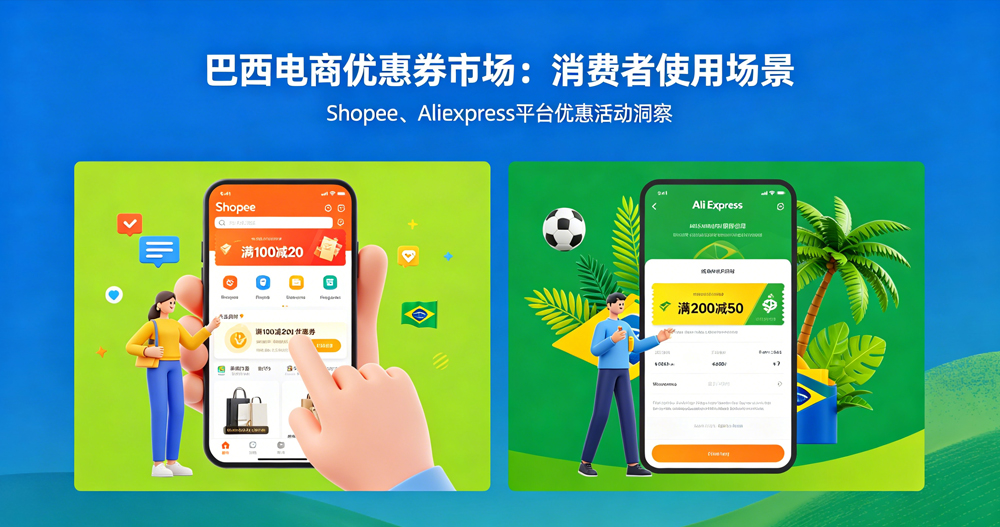 巴西电商消费洞察：优惠券成日常标配，Shopee、速卖通使用率领跑市场