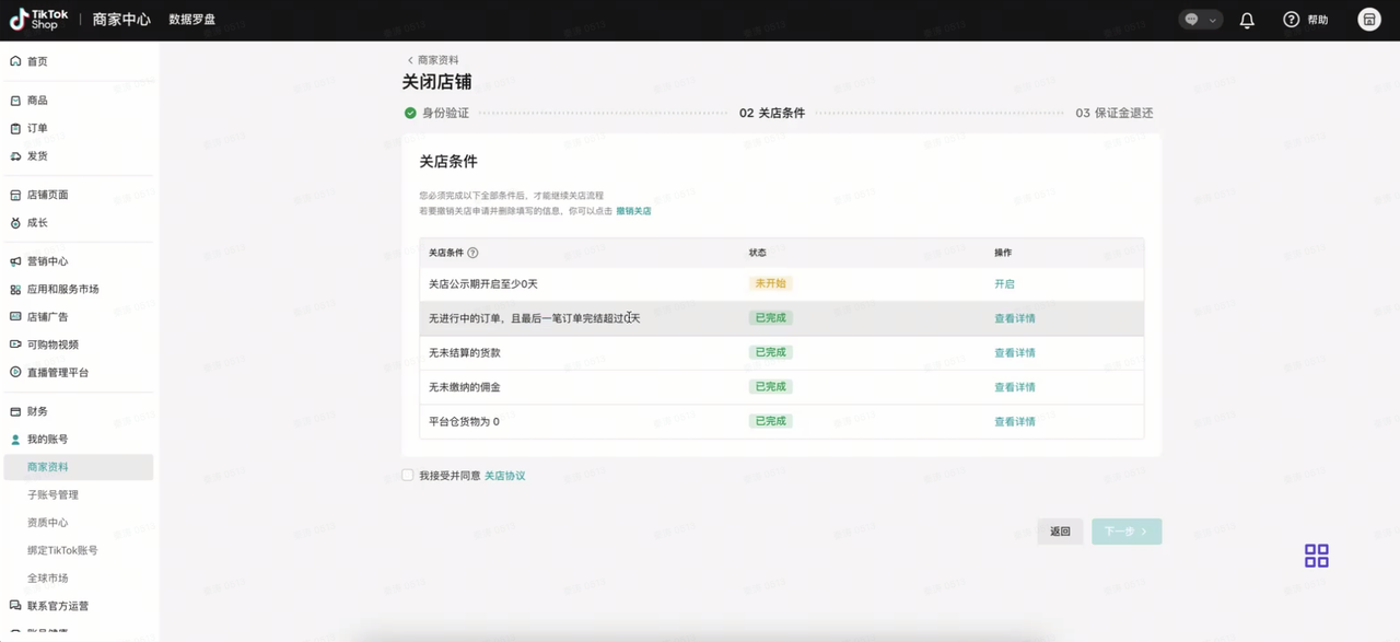 TikTok Shop美国站跨境商家店铺关闭规则