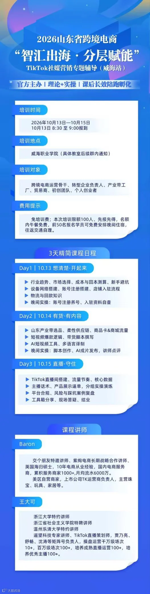 2026山东省跨境电商 智汇出海·分层赋能